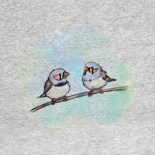 Zebra Finches by Artofokan